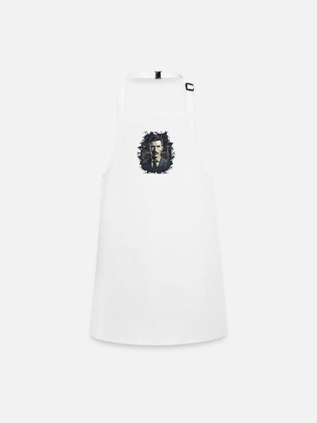 Electrifying genius: Nikola Tesla - Children's Apron - white - Front