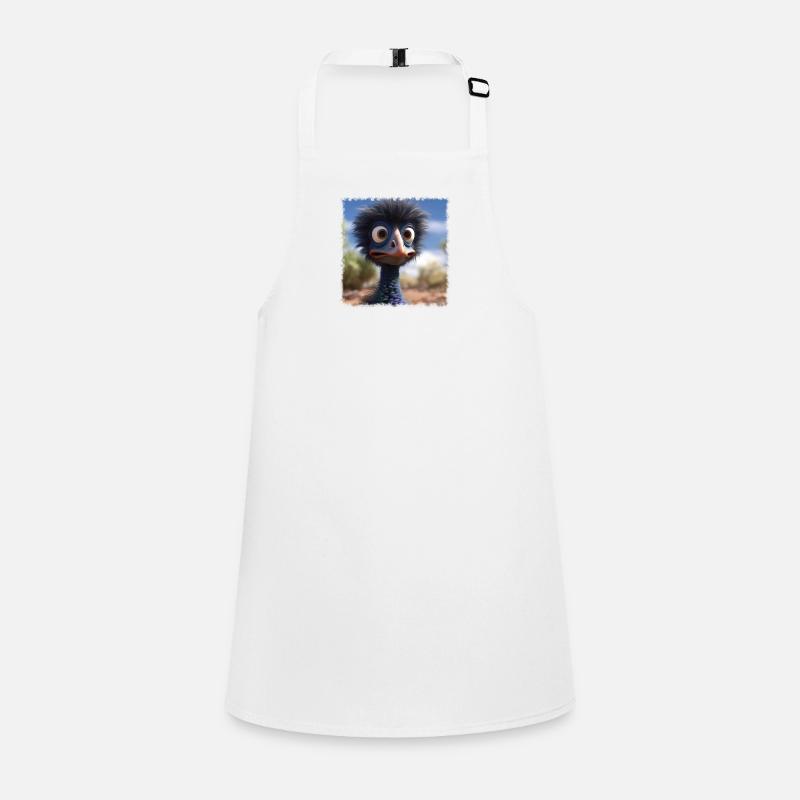 crazy emu Children's Apron