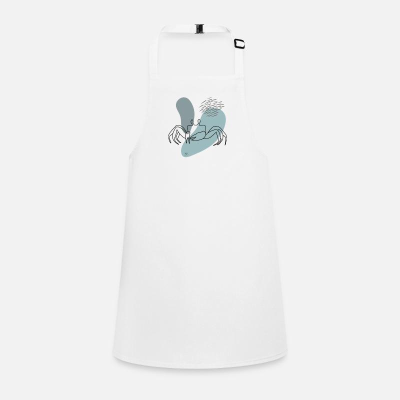 « Crab », Boho Line Art Design, série « Ocean » Tablier Enfant