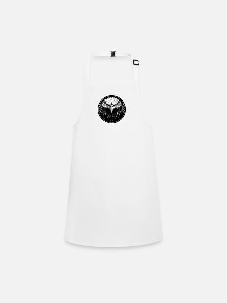 Eagle - Children's Apron - white - Front