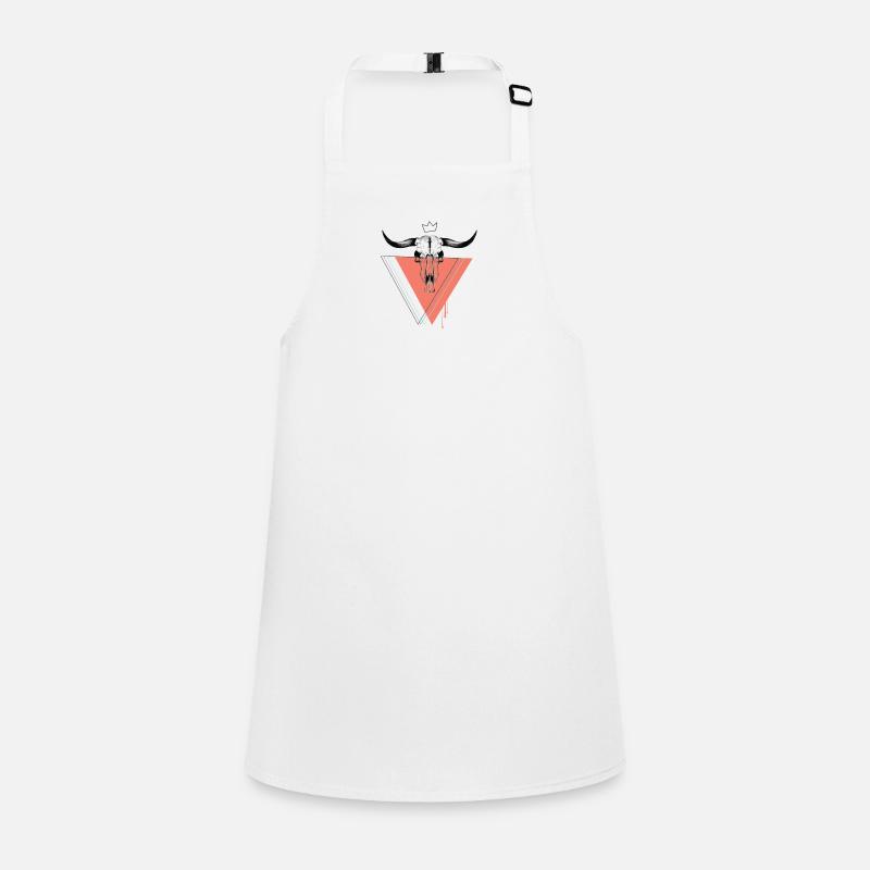 Triangle bull skull Children's Apron