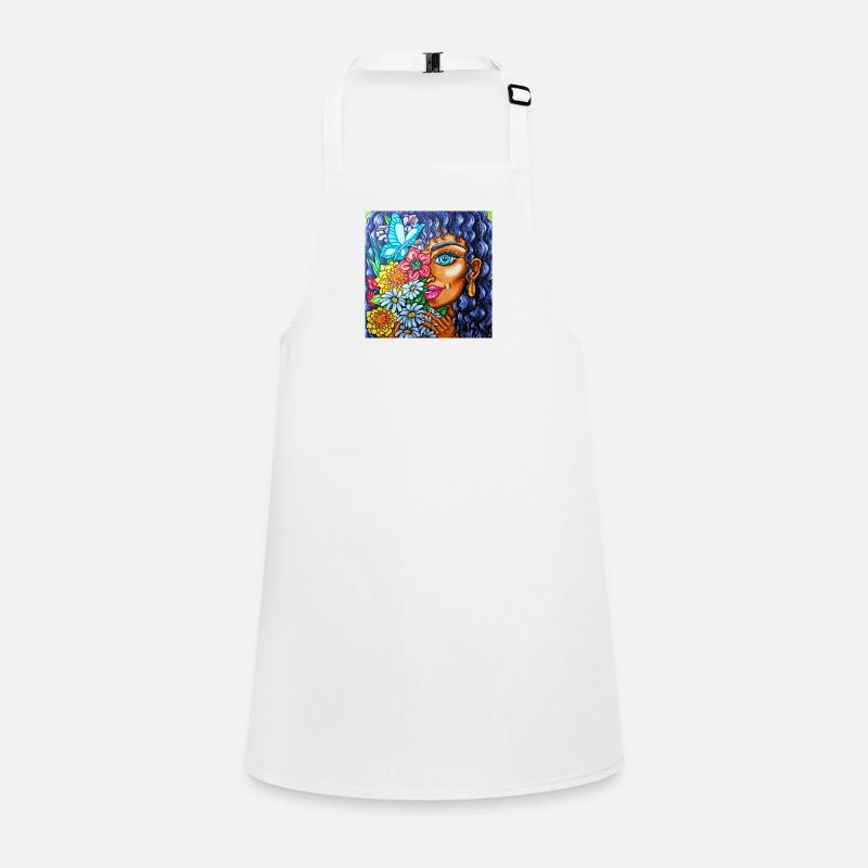 Mädchen mit Blumen Schürze für Kinder