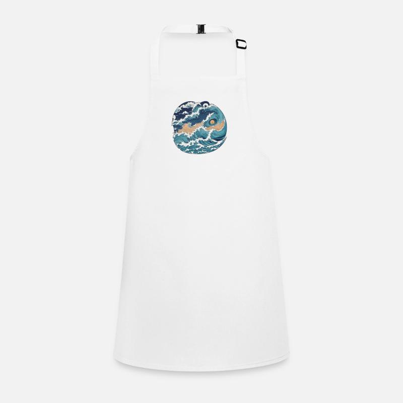Japan Waves Art Children's Apron
