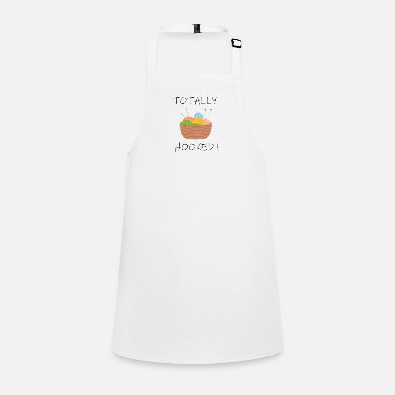 Totally hooked. For crochet et knitting. Children's Apron