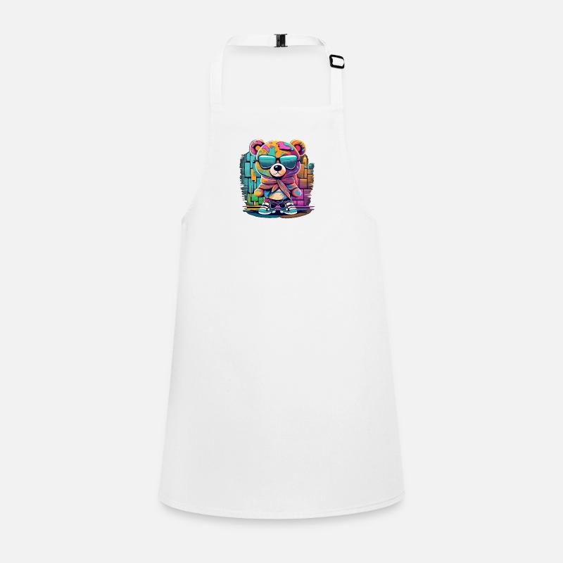 Grafitti teddy bear Schürze für Kinder