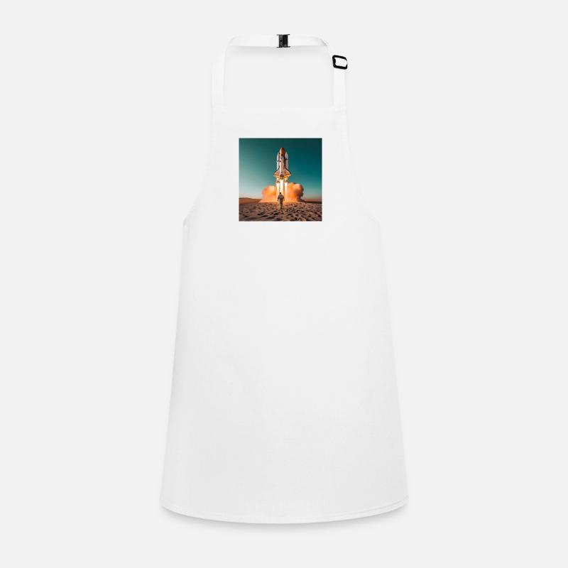 astronaut with rocket Children's Apron