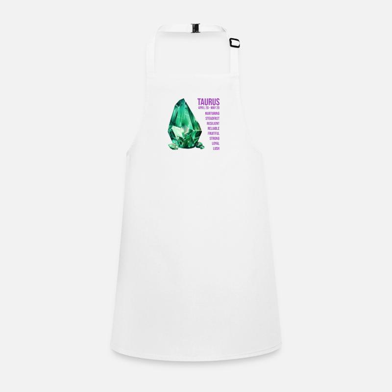 Zodiac Gemstones: Taurus, Emerald Children's Apron