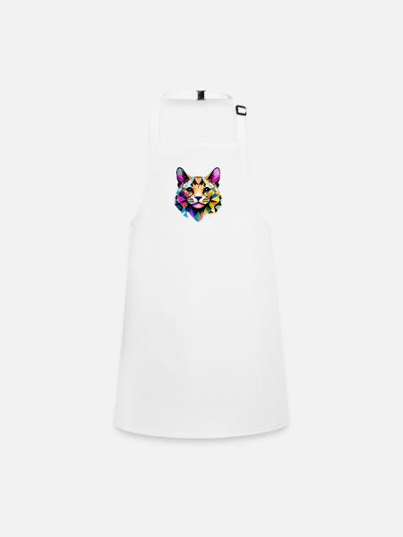 Cat Owner, Pet, Cat, Domestic Cat, Kitten - Children's Apron - white - Front