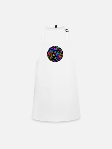 Couleurs esthétiques Acid Wave - Tablier Enfant - blanc - Devant