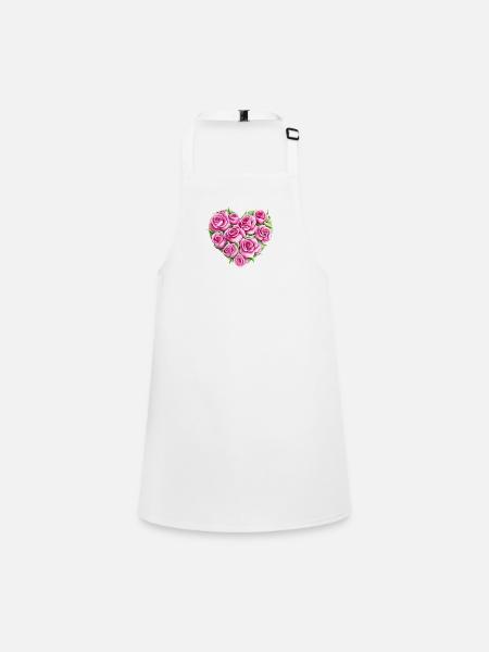 Valentine's Day Wedding Mother's Day Love Engagement - Children's Apron - white - Front