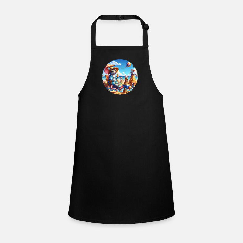Rats on the beach Children's Apron