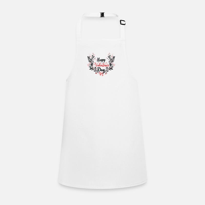 Botanical Love Wreath - Valentine's Elegance Children's Apron