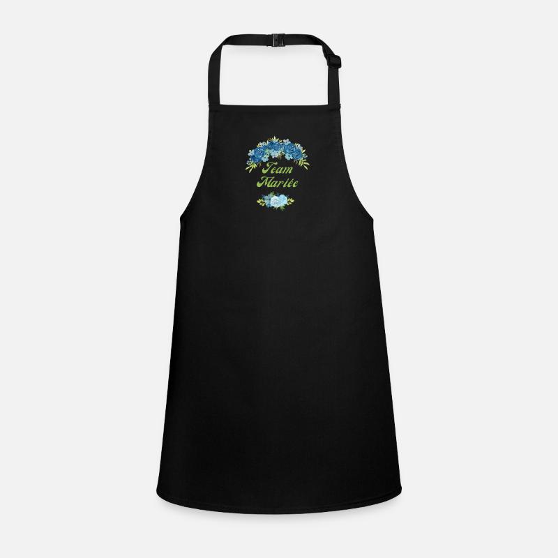 The Bride Blue Flower Team - Matching tshirt Children's Apron