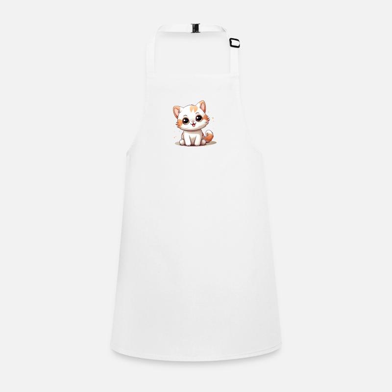 Katze Logo Niedliche Katze Schürze für Kinder