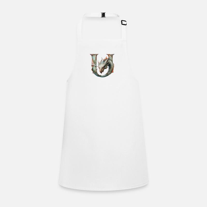 Lettre « U » en forme de dragon. Tablier Enfant