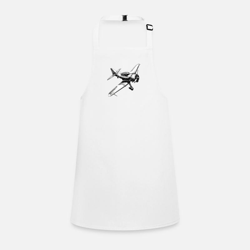 a stencil for a plane tattoo Schürze für Kinder