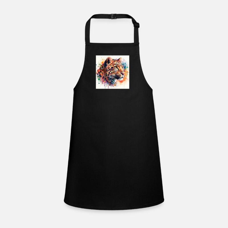 Leopard in watercolor Children's Apron