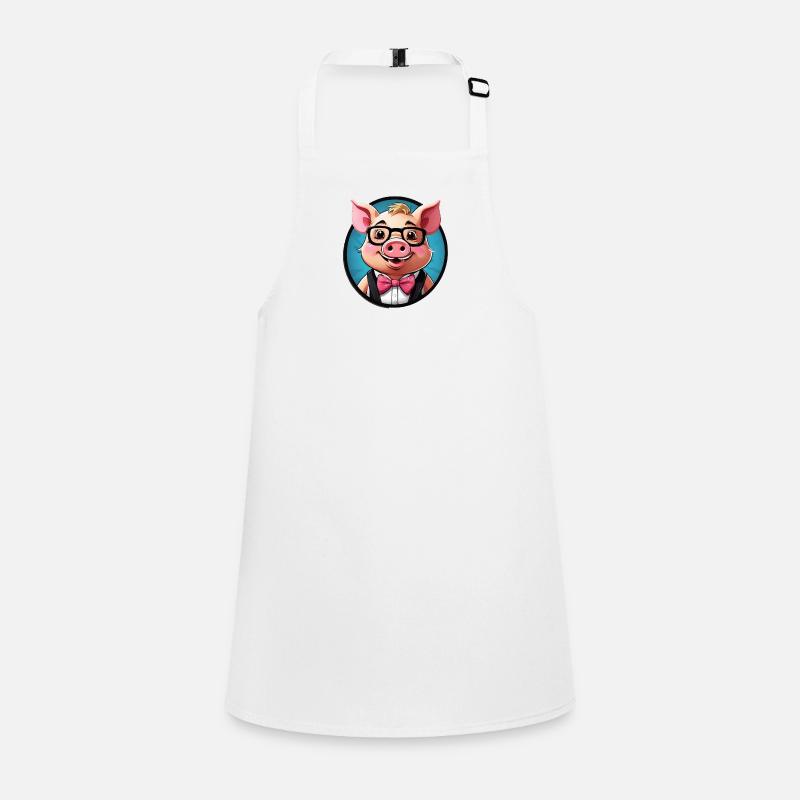 Funny Pig Comic Children's Apron