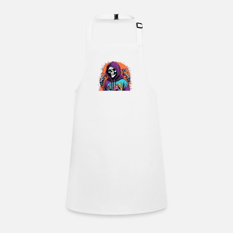 Crâne de squelette cool Tablier Enfant