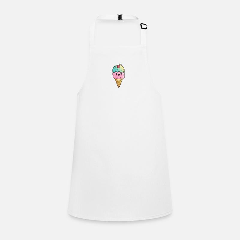 Ice cream with face Children's Apron