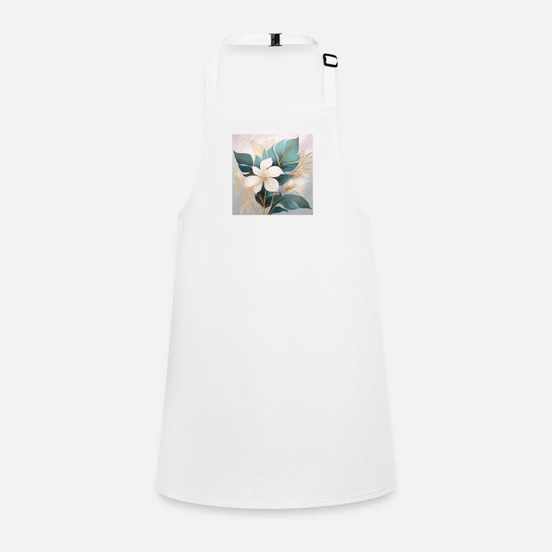 Elegant Tropical Botanical Design Children's Apron