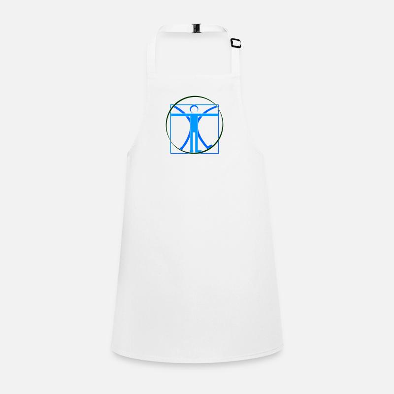 Human Leonardo da Vinci Stroke - Colors Selectable Children's Apron