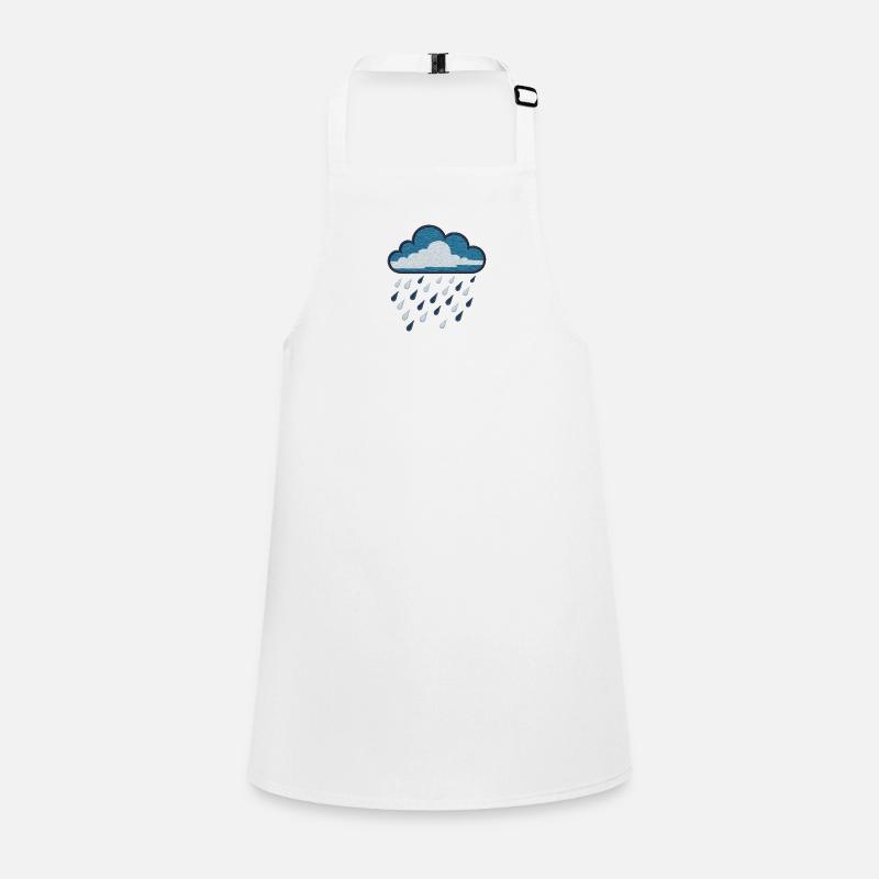 Gestickte Regenwolke Schürze für Kinder