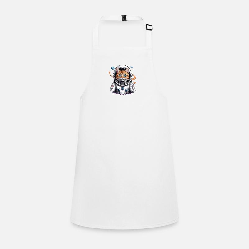 Cat Astronaut Space Cat Love Gift Children's Apron