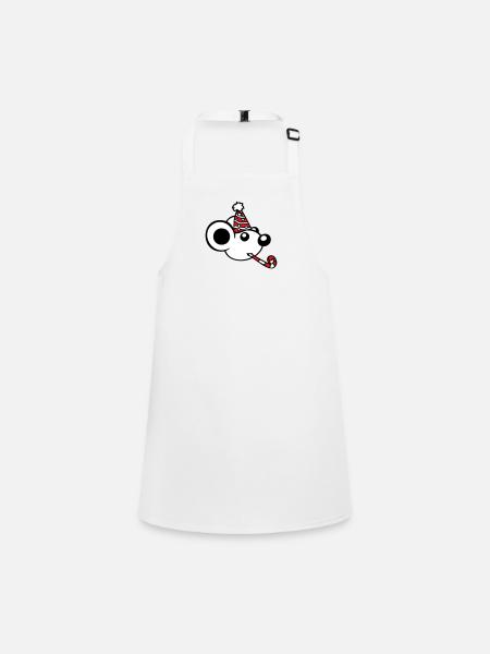 Mouse Birthday Party Birthday Party Party Hat - Children's Apron - white - Front