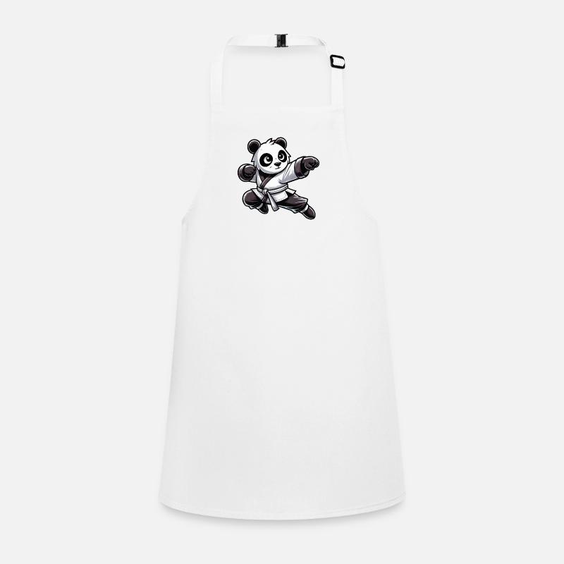 Panda Karate Comic Children's Apron
