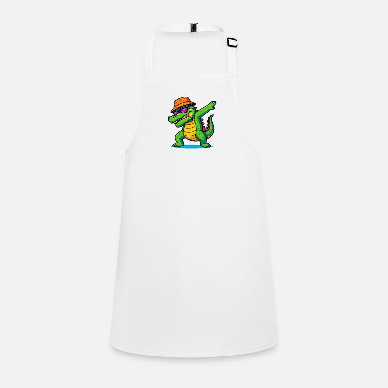 Crocodile Dabbing Children's Apron