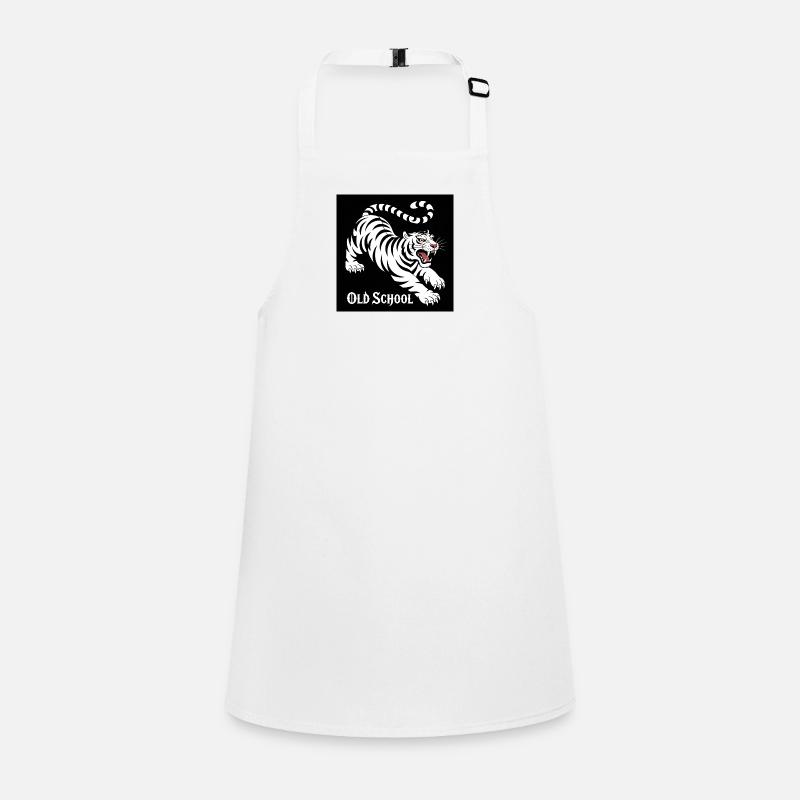 White Tiger Old School Grembiuli per bambini
