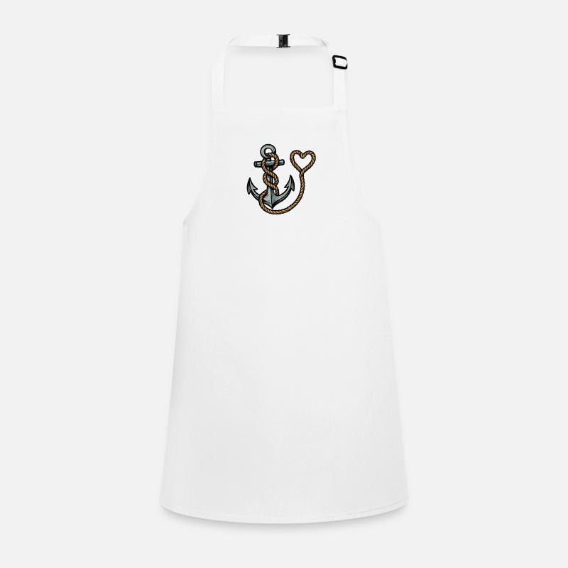 Anchor Rope Heart Children's Apron