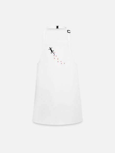 Gecko - Children's Apron - white - Front
