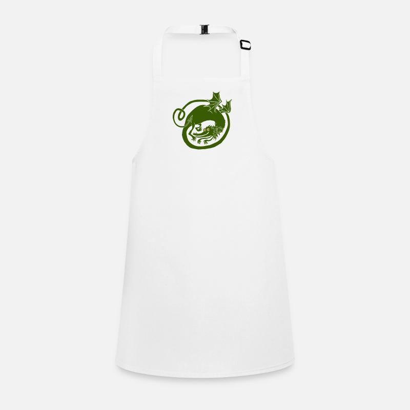 Drache (dunkler) Schürze für Kinder