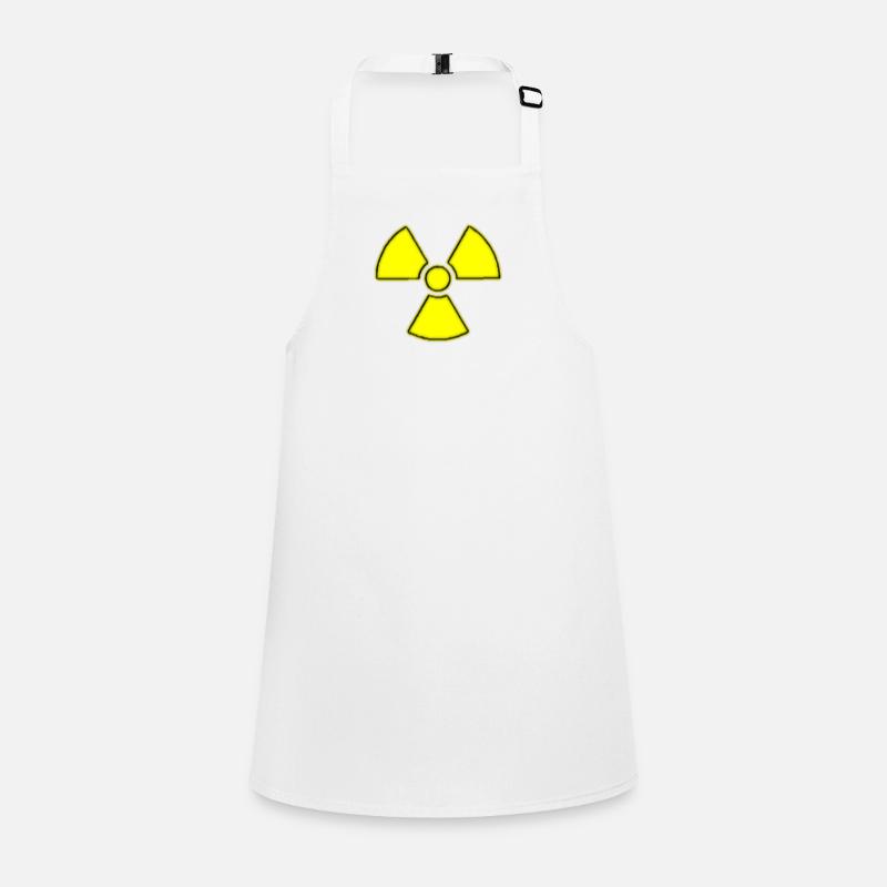 Atom sign yellow Children's Apron