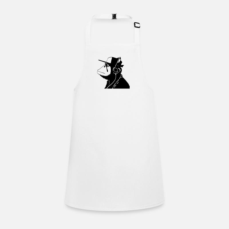 monkey alone - Children's Apron - white