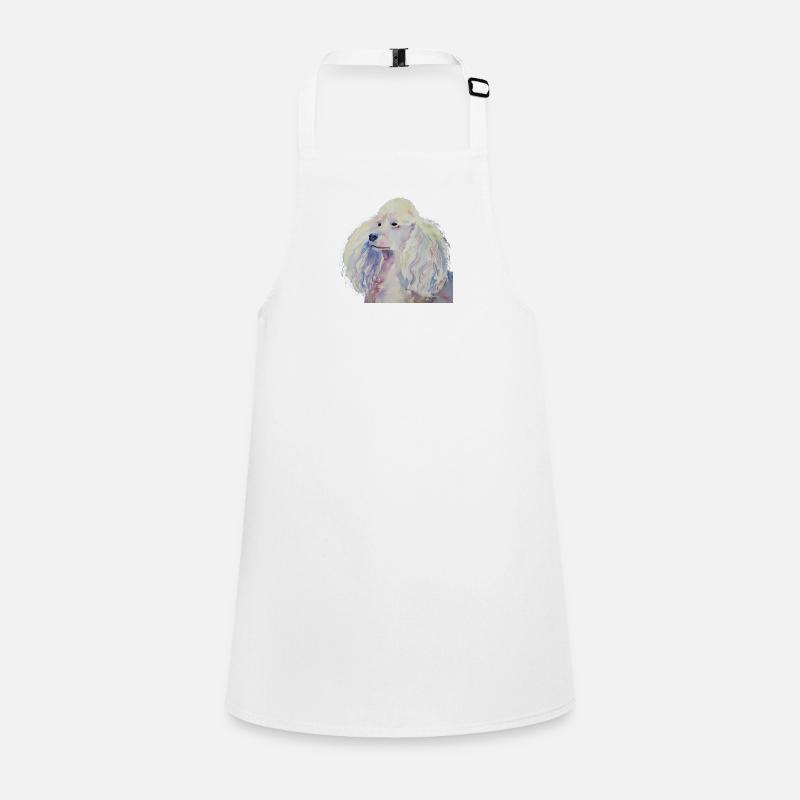 caniche blanc standard Tablier Enfant