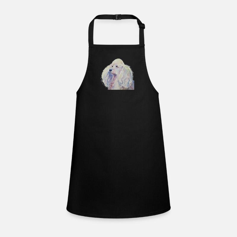 poodle standard white Children's Apron