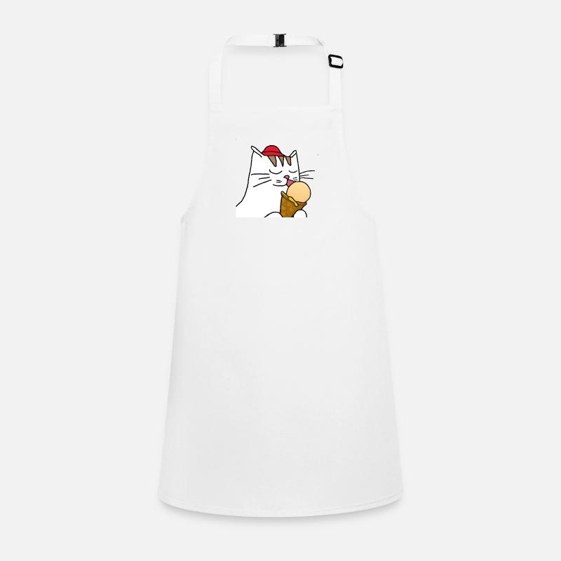 Katze mit Eis Schürze für Kinder