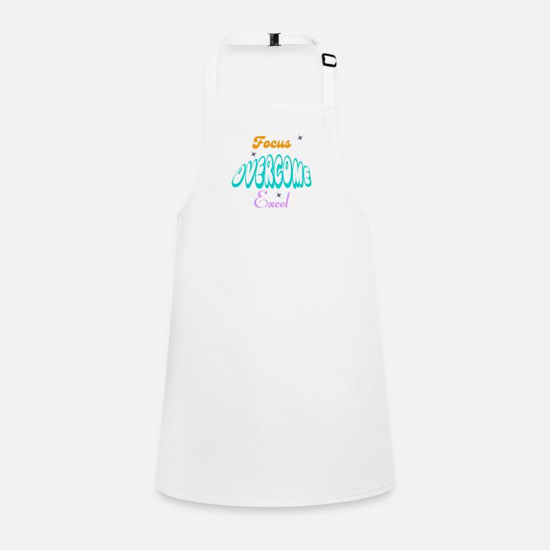 Fucus, Overcome, Excel typography Children's Apron