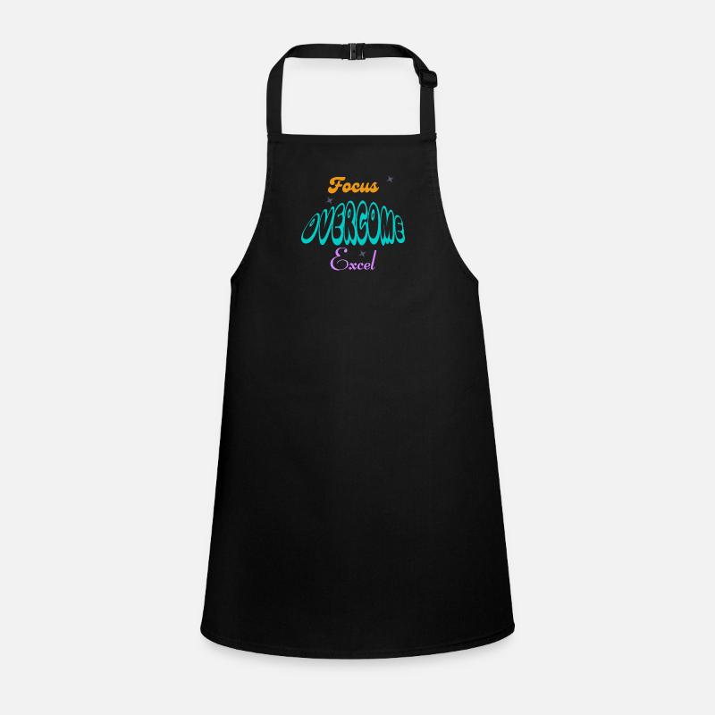 Fucus, Overcome, Excel typography Children's Apron