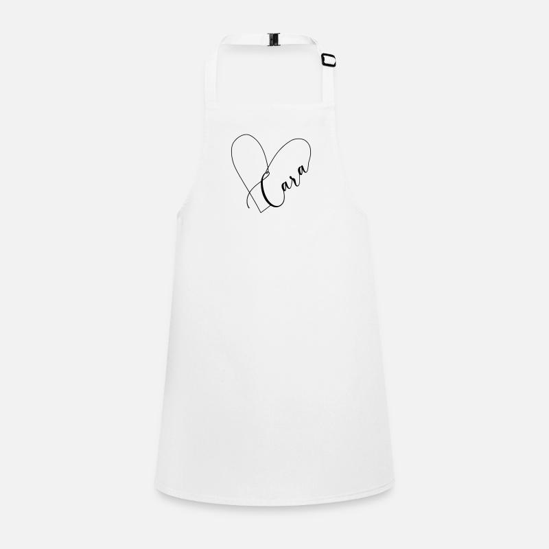 Cara Name Heart Line Children's Apron