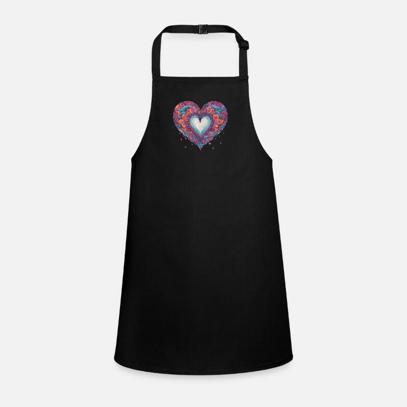 Heart psychedelic Children's Apron