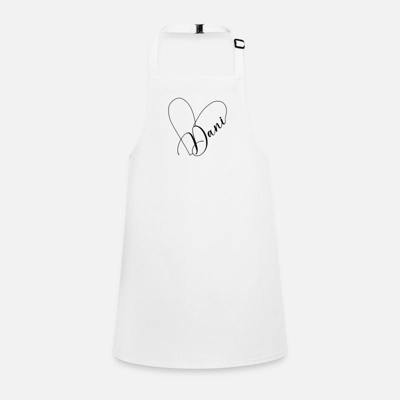 Dani Name Heart Line Children's Apron