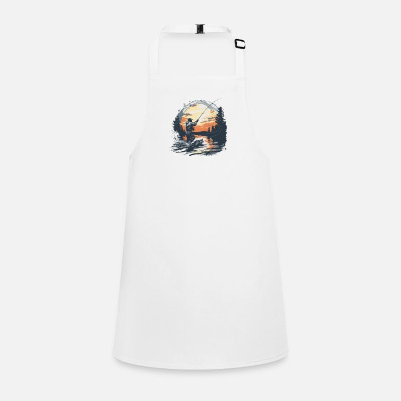 Pêche Pêche Excursion Poisson Lac Canne à pêche pêcheur Tablier Enfant