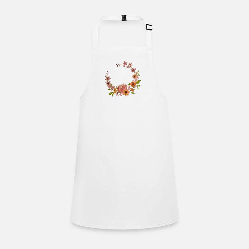 Asymmetrical floral crown Children's Apron