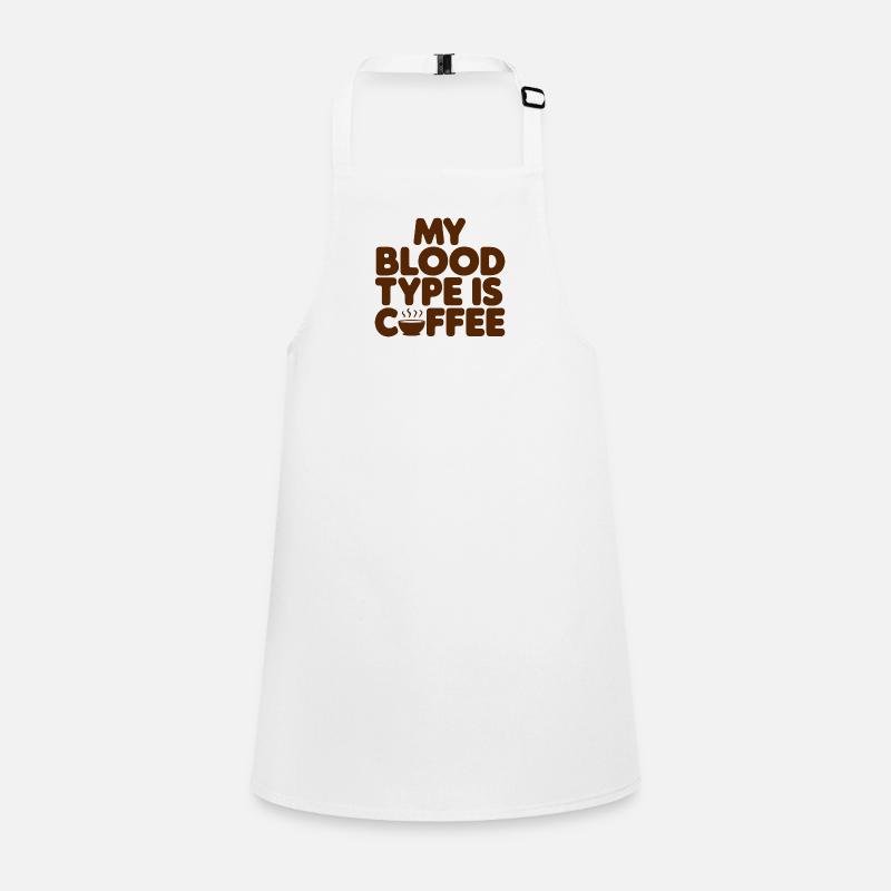 My Blood Type is Coffee Children's Apron