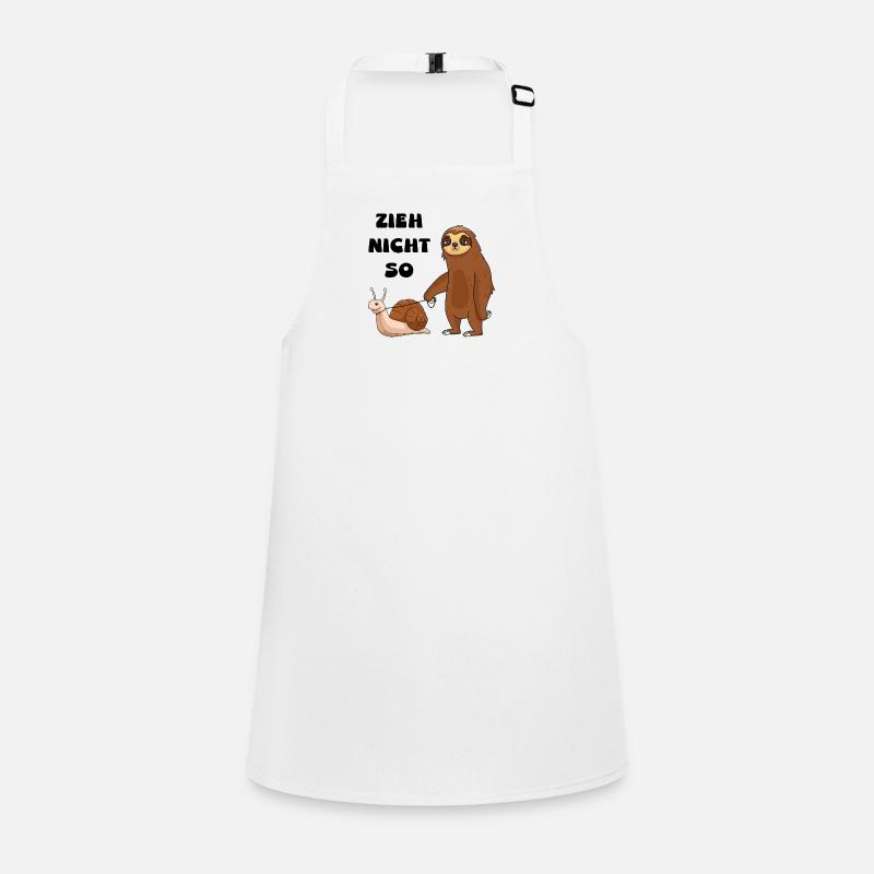 Don't pull a snail and a sloth Children's Apron