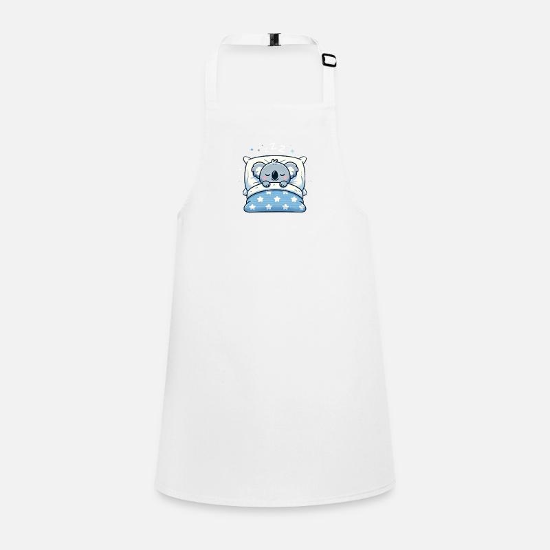 Koala Sleeping In Bed At Night Time Schürze für Kinder